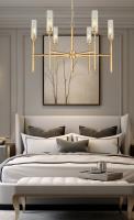 Six Light Chandelier by Z-Lite - Esme Collection, Modern Gold Finish - 3047-6MGLD