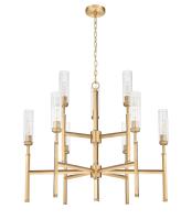 Nine Light Chandelier by Z-Lite - Esme Collection, Modern Gold Finish - 3047-9MGLD