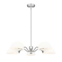 Five Light Chandelier by Z-Lite - Breton Collection, Brushed Nickel Finish - 3048-5BN