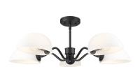 Five Light Chandelier by Z-Lite - Breton Collection, Matte Black Finish - 3048-5MB