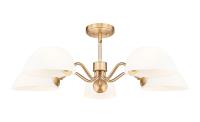 Five Light Chandelier by Z-Lite - Breton Collection, Modern Gold Finish - 3048-5MGLD