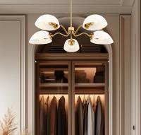 Five Light Chandelier by Z-Lite - Breton Collection, Modern Gold Finish - 3048-5MGLD