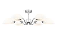 Six Light Chandelier by Z-Lite - Breton Collection, Brushed Nickel Finish - 3048-6BN