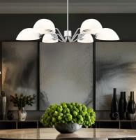 Six Light Chandelier by Z-Lite - Breton Collection, Brushed Nickel Finish - 3048-6BN