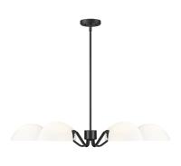 Six Light Chandelier by Z-Lite - Breton Collection, Matte Black Finish - 3048-6MB
