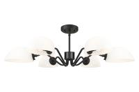 Six Light Chandelier by Z-Lite - Breton Collection, Matte Black Finish - 3048-6MB