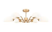 Six Light Chandelier by Z-Lite - Breton Collection, Modern Gold Finish - 3048-6MGLD