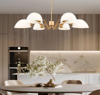Six Light Chandelier by Z-Lite - Breton Collection, Modern Gold Finish - 3048-6MGLD