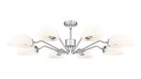 Eight Light Chandelier by Z-Lite - Breton Collection, Brushed Nickel Finish - 3048-8BN