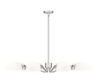 Eight Light Chandelier by Z-Lite - Breton Collection, Brushed Nickel Finish - 3048-8BN