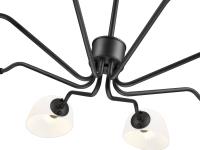 Eight Light Chandelier by Z-Lite - Breton Collection, Matte Black Finish - 3048-8MB