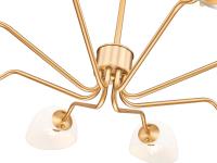Eight Light Chandelier by Z-Lite - Breton Collection, Modern Gold Finish - 3048-8MGLD