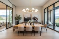 Eight Light Chandelier by Z-Lite - Breton Collection, Modern Gold Finish - 3048-8MGLD