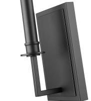 Two Light Wall Sconce by Z-Lite - Orson Collection, Matte Black Finish - 4503-1S-MB