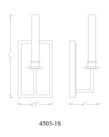 Two Light Wall Sconce by Z-Lite - Orson Collection, Matte Black Finish - 4503-1S-MB