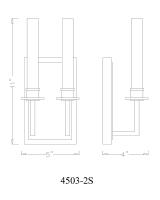 One Light Wall Sconce by Z-Lite - Orson Collection, Matte Black Finish - 4503-2S-MB