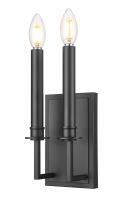 One Light Wall Sconce by Z-Lite - Orson Collection, Matte Black Finish - 4503-2S-MB