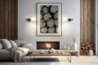 One Light Wall Sconce by Z-Lite - Breton Collection, Matte Black Finish - 3048S-MB
