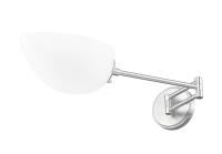 One Light Wall Sconce by Z-Lite - Breton Collection, Brushed Nickel Finish - 3048S-BN