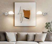 One Light Wall Sconce by Z-Lite - Breton Collection, Brushed Nickel Finish - 3048S-BN