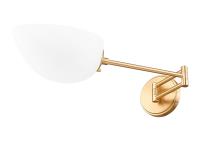 One Light Wall Sconce by Z-Lite - Breton Collection, Modern Gold Finish - 3048S-MGLD