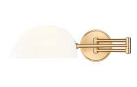 One Light Wall Sconce by Z-Lite - Breton Collection, Modern Gold Finish - 3048S-MGLD