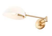 One Light Wall Sconce by Z-Lite - Breton Collection, Modern Gold Finish - 3048S-MGLD