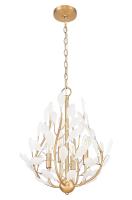 Four Light Chandelier by Z-Lite - Claudine Collection, Modern Gold Finish - 353-18MGLD