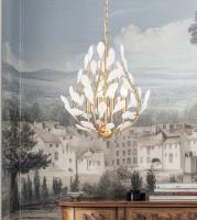 Four Light Chandelier by Z-Lite - Claudine Collection, Modern Gold Finish - 353-18MGLD
