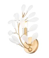 One Light Wall Sconce by Z-Lite - Claudine Collection, Modern Gold Finish - 353-1S-MGLD