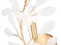 One Light Wall Sconce by Z-Lite - Claudine Collection, Modern Gold Finish - 353-1S-MGLD