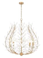 Eight Light Chandelier by Z-Lite - Claudine Collection, Modern Gold Finish - 353-38MGLD