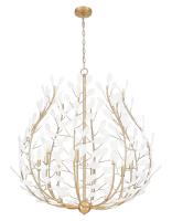 Eight Light Chandelier by Z-Lite - Claudine Collection, Modern Gold Finish - 353-38MGLD