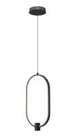 LED Pendant by Z-Lite - Saros Collection, Matte Black Finish - 4101-10MB-LED