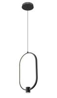 LED Pendant by Z-Lite - Saros Collection, Matte Black Finish - 4101-10MB-LED