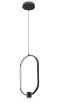 LED Pendant by Z-Lite - Saros Collection, Matte Black Finish - 4101-10MB-LED