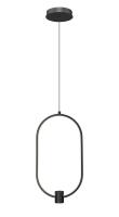 LED Pendant by Z-Lite - Saros Collection, Matte Black Finish - 4101-10MB-LED