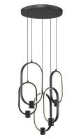 LED Chandelier by Z-Lite - Saros Collection, Matte Black Finish - 4101-5MB-LED