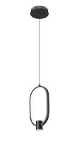 LED Pendant by Z-Lite - Saros Collection, Matte Black Finish - 4101-7MB-LED