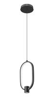 LED Pendant by Z-Lite - Saros Collection, Matte Black Finish - 4101-7MB-LED