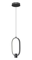 LED Pendant by Z-Lite - Saros Collection, Matte Black Finish - 4101-7MB-LED