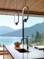 LED Pendant by Z-Lite - Saros Collection, Matte Black Finish - 4101-7MB-LED