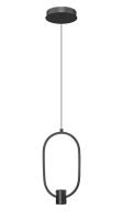 LED Pendant by Z-Lite - Saros Collection, Matte Black Finish - 4101-7MB-LED