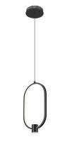 LED Pendant by Z-Lite - Saros Collection, Matte Black Finish - 4101-8MB-LED