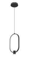 LED Pendant by Z-Lite - Saros Collection, Matte Black Finish - 4101-8MB-LED