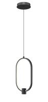 LED Pendant by Z-Lite - Saros Collection, Matte Black Finish - 4101-8MB-LED