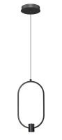 LED Pendant by Z-Lite - Saros Collection, Matte Black Finish - 4101-8MB-LED
