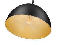 One Light Pendant by Z-Lite - Vega Collection, Matte Black Finish - 4501P12-MB