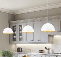 One Light Pendant by Z-Lite - Vega Collection, Matte White Finish - 4501P12-MW