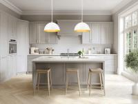 One Light Pendant by Z-Lite - Vega Collection, Matte White Finish - 4501P16-MW